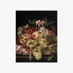 Still Life with Flowers and Fruits by Adelheid Dietrich