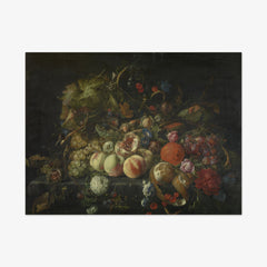 Still Life with Flowers and Fruits by Cornelis de Heem