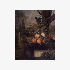 Still Life with Flowers and Fruits by Joséphine De Noter