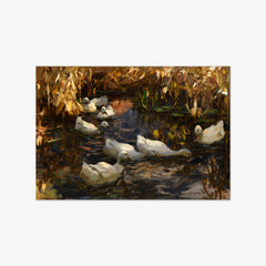 Ducks on the Banks of a Pond by Alexander Koester