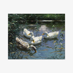 Four Ducks in the Pond by Alexander Koester