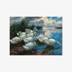 Ducks by a Lake by Alexander Koester