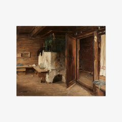 Farmhouse Interior with Green Oven by Alexander Koester