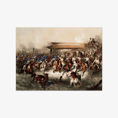 Cavalry Skirmish at the Maros River during the Hungarian War of Independence of 1849 by Alexander von Bensa