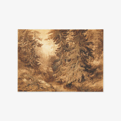 An Ancient Pine Forest with a Mountain Stream by Alexandre Calame