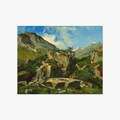Mountain Landscape with Rocks by Alexandre Calame