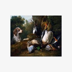 Still Life with Dog and Game by Alexandre François Desportes