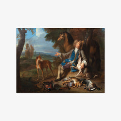 Self-portrait as a Hunter in a Landscape by Alexandre François Desportes