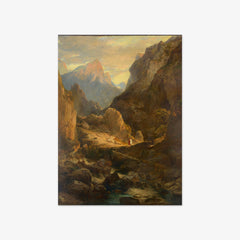 Dante and Virgil in Purgatory by Alexandre Calame