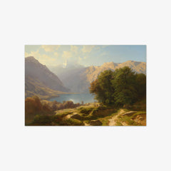 View of the Extreme End of Lake Geneva near Montreux by Alexandre Calame