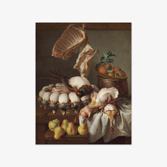 Still Life with Dressed Game, Meat, and Fruit by Alexandre François Desportes
