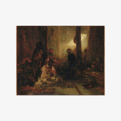 Interior of a Turkish Cafe by Alexandre-Gabriel Decamps