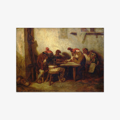 Spaniards Playing Cards by Alexandre-Gabriel Decamps