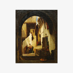 A Street in Smyrna by Alexandre-Gabriel Decamps