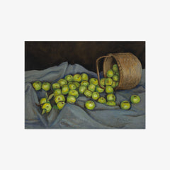 Green Apples on Blue Cloth by Walt Kuhn