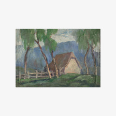 Landscape with Birches by Zoltán Palugyay
