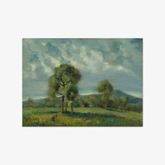 Liptov Landscape with Trees by Zoltán Palugyay