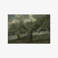 Girl Picking Apple Blossoms by Winslow Homer