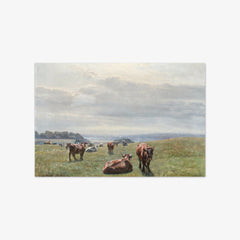 Field with Grazing Cows by N.P. Mols