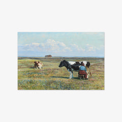 Landscape with Cows Being Milked by N.P. Mols
