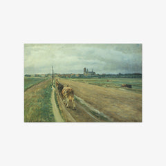 Ribe viewed from the road to Southern Jutland by N.P. Mols
