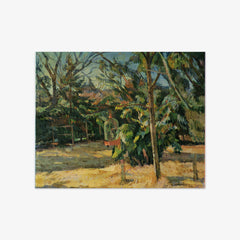 A Corner in the Garden with a Bird Cage by Nakamura Tsune