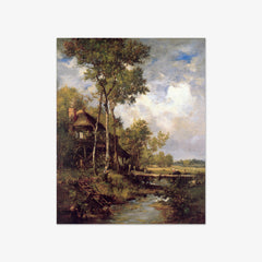The Old Windmill near Barbizon by Narcisse-Virgile Diaz de la Peña