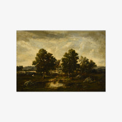 Marshland with Trees by Narcisse Diaz de la Peña
