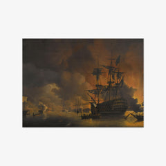 The Bombardment of Algiers by Nicolaas Baur