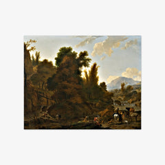 Landscape with Herdsmen by Nicolaes Berchem