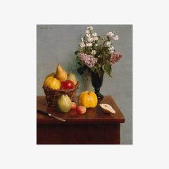 Still Life with Flowers and Fruit by Henri Fantin-Latour