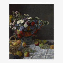 Still Life with Flowers and Fruit by Claude Monet