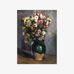 Still Life with Flowers in an Olive Jar by Paul Cézanne