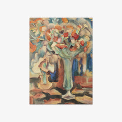 Still Life with Flowers in a Glass Vase by Leo Gestel