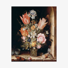 Still Life with Flowers in a Vase by Christoffel van den Berghe
