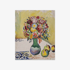 Still Life with Flowers and Three Apples by August Macke
