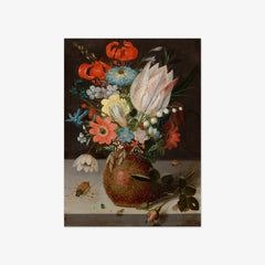 Still Life of Flowers, with Tulip, Snowdrops, Chequered Lily by Peter Binoit