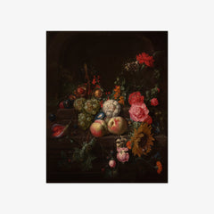 Still Life with Flowers and Fruit by Cornelis de Heem