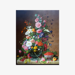 Still Life with Flowers and Fruit by Severin Roesen