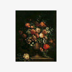 Still Life of Flowers in a Vase on a Ledge by Jan Baptist Bosschaert