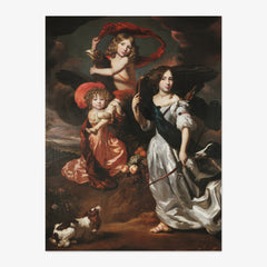 Portrait of Three Children as Ceres, Ganymede, and Diana by Nicolaes Maes