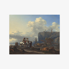 View of an Italian Port by Nicolaes Pietersz Berchem