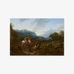 Wild Boar Hunt by Nicolaes Pietersz Berchem
