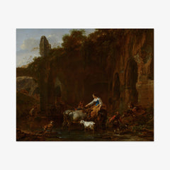 Shepherds beside Roman Ruins by Nicolaes Pietersz Berchem