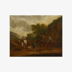 Peasants on the Road by Nicolaes Pietersz Berchem