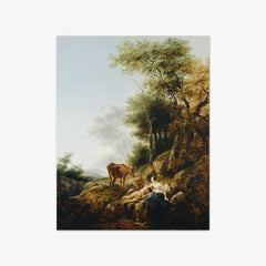 Landscape with a Nymph and a Satyr by Nicolaes Pietersz Berchem