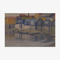 Old Houses in Torshavn by Niels Bjerre