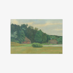 Landscape with Houses by Niels Bjerre