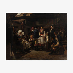 An Engagement in Herrestad in Skåne by Niels Simonsen