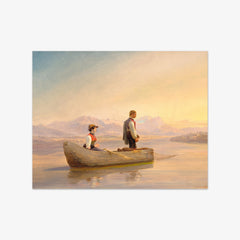 Fishing at Sunset by Niels Simonsen